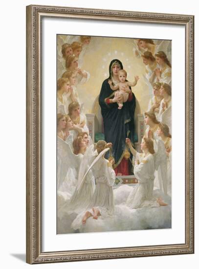 The Virgin with Angels, 1900-William Adolphe Bouguereau-Framed Giclee Print