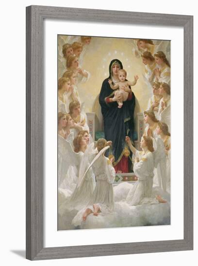 The Virgin with Angels, 1900-William Adolphe Bouguereau-Framed Giclee Print