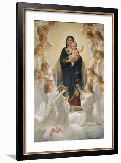 The Virgin with Angels, 1900-William Adolphe Bouguereau-Framed Giclee Print