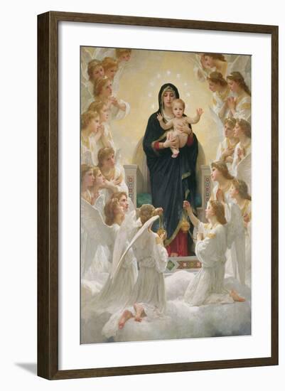 The Virgin with Angels, 1900-William Adolphe Bouguereau-Framed Giclee Print