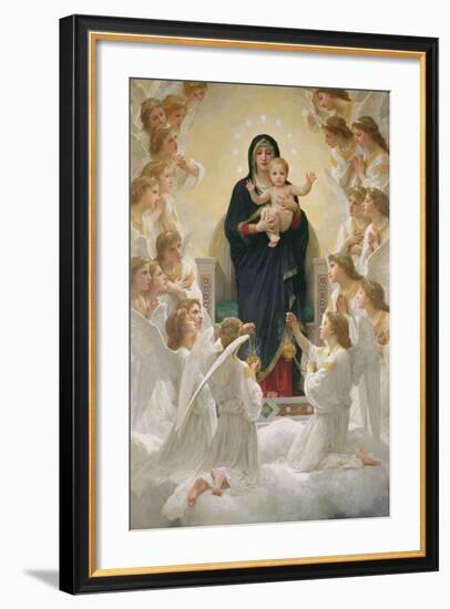 The Virgin with Angels, 1900-William Adolphe Bouguereau-Framed Giclee Print