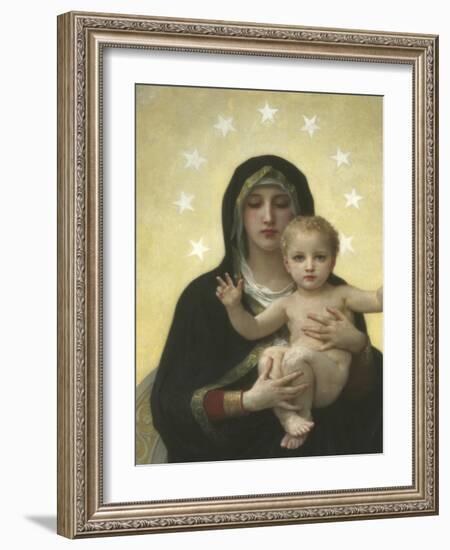 The Virgin With Angels - Detail-William Adolphe Bouguereau-Framed Giclee Print