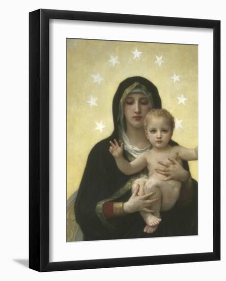 The Virgin With Angels - Detail-William Adolphe Bouguereau-Framed Giclee Print