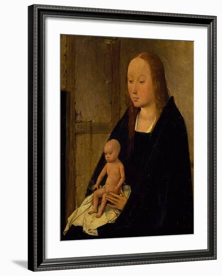 The Virgin with Child, Detail from Adoration of the Magi, 1510-Hieronymus Bosch-Framed Giclee Print