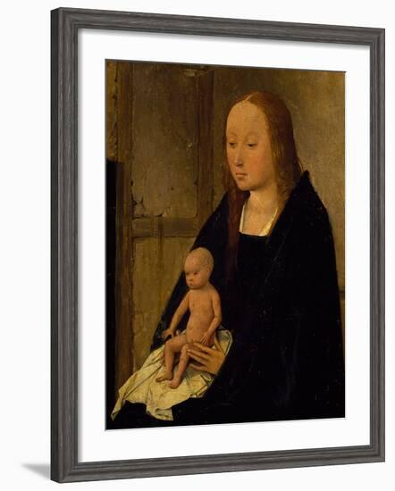 The Virgin with Child, Detail from Adoration of the Magi, 1510-Hieronymus Bosch-Framed Giclee Print