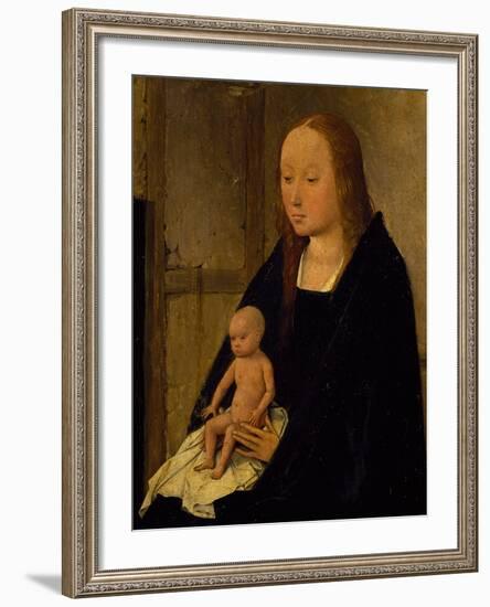 The Virgin with Child, Detail from Adoration of the Magi, 1510-Hieronymus Bosch-Framed Giclee Print