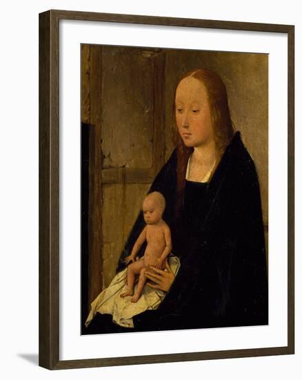 The Virgin with Child, Detail from Adoration of the Magi, 1510-Hieronymus Bosch-Framed Giclee Print