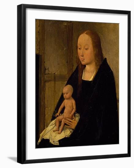 The Virgin with Child, Detail from Adoration of the Magi, 1510-Hieronymus Bosch-Framed Giclee Print