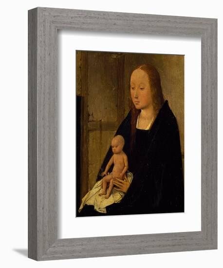 The Virgin with Child, Detail from Adoration of the Magi, 1510-Hieronymus Bosch-Framed Giclee Print