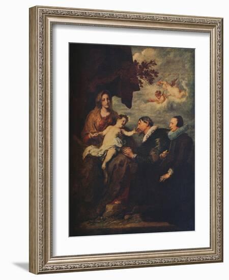 'The Virgin with Donors', c1630-Anthony Van Dyck-Framed Giclee Print