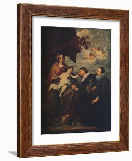 'The Virgin with Donors', c1630-Anthony Van Dyck-Framed Giclee Print