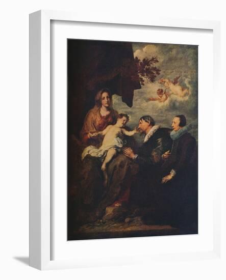 'The Virgin with Donors', c1630-Anthony Van Dyck-Framed Giclee Print