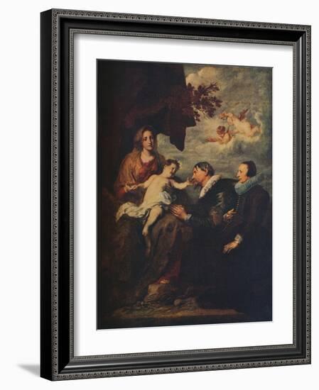 'The Virgin with Donors', c1630-Anthony Van Dyck-Framed Giclee Print