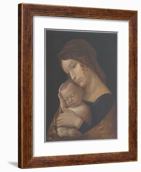 The Virgin with Sleeping Child-Andrea Mantegna-Framed Collectable Print