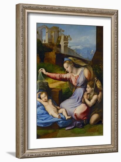 The Virgin with the Blue Coronet-Raphael-Framed Giclee Print