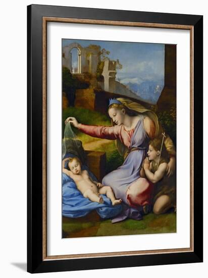 The Virgin with the Blue Coronet-Raphael-Framed Giclee Print