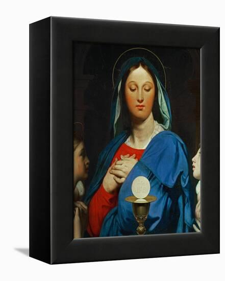 The Virgin with the Eucharist, 1866-Jean-Auguste-Dominique Ingres-Framed Premier Image Canvas