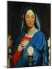 The Virgin with the Eucharist, 1866-Jean-Auguste-Dominique Ingres-Mounted Giclee Print