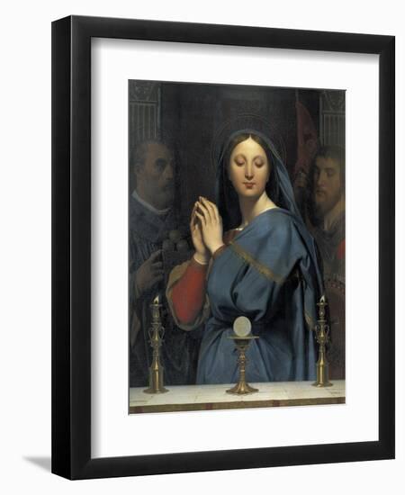 The Virgin with the Host-Jean-Auguste-Dominique Ingres-Framed Art Print