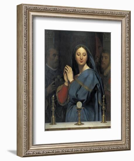 The Virgin with the Host-Jean-Auguste-Dominique Ingres-Framed Premium Giclee Print