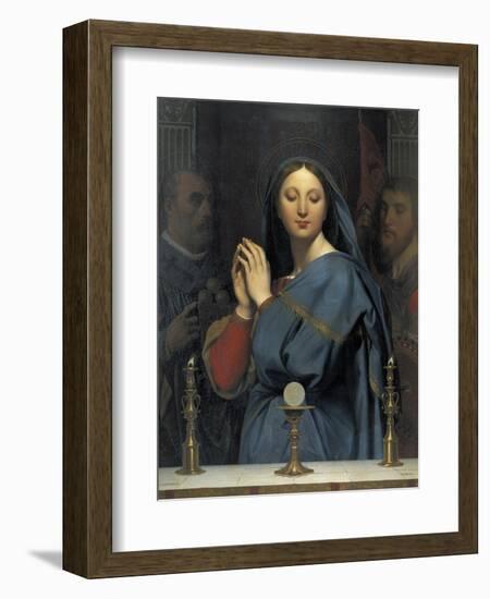 The Virgin with the Host-Jean-Auguste-Dominique Ingres-Framed Premium Giclee Print