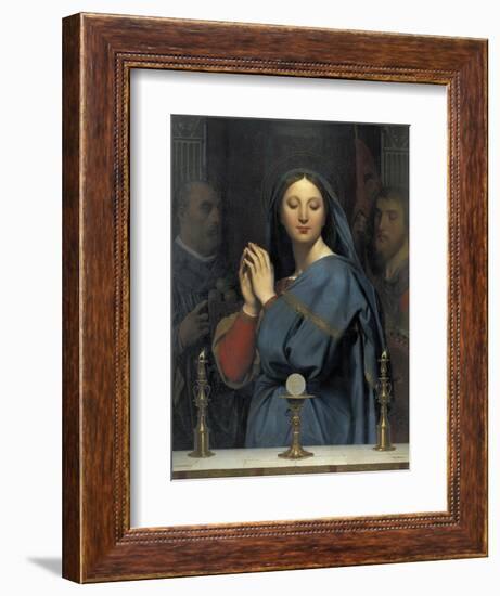 The Virgin with the Host-Jean-Auguste-Dominique Ingres-Framed Premium Giclee Print