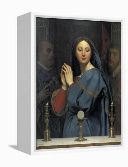 The Virgin with the Host-Jean-Auguste-Dominique Ingres-Framed Stretched Canvas