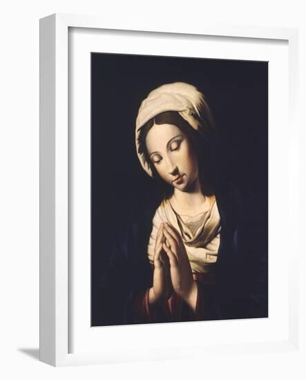 The Virgin-Giovanni Battista Salvi da Sassoferrato-Framed Giclee Print