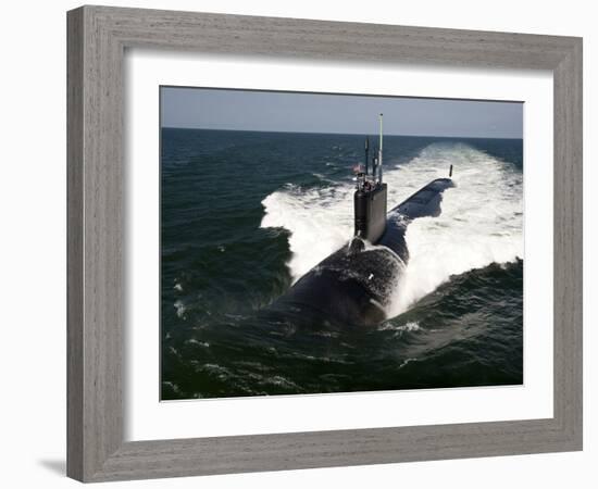 The Virginia-class Attack Submarine USS California-Stocktrek Images-Framed Photographic Print