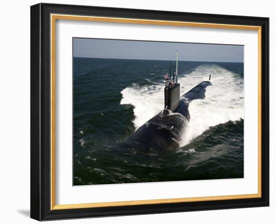 The Virginia-class Attack Submarine USS California-Stocktrek Images-Framed Photographic Print