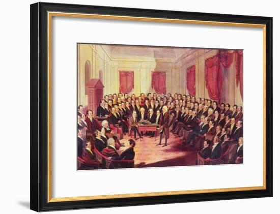 The Virginia Constitutional Convention, 1830-George Catlin-Framed Giclee Print