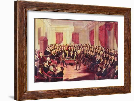 The Virginia Constitutional Convention, 1830-George Catlin-Framed Giclee Print