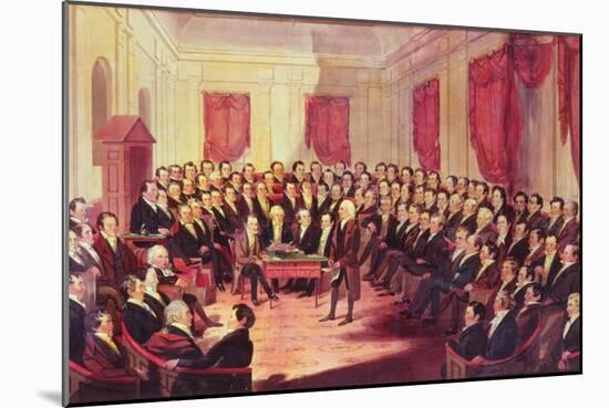The Virginia Constitutional Convention, 1830-George Catlin-Mounted Giclee Print