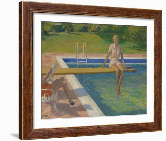 The Viscountess Castlerosse, Palm Springs-Sir John Lavery-Framed Giclee Print