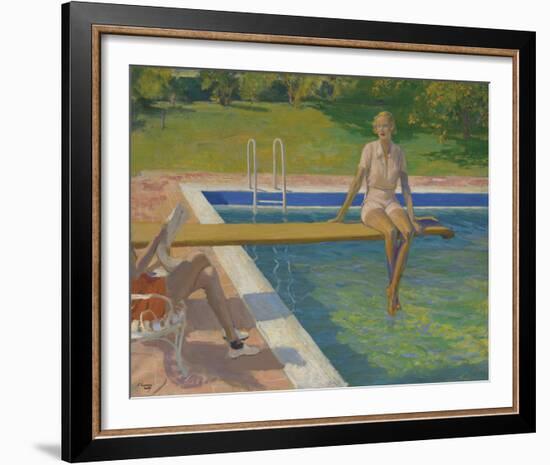 The Viscountess Castlerosse, Palm Springs-Sir John Lavery-Framed Giclee Print