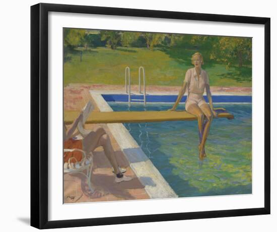 The Viscountess Castlerosse, Palm Springs-Sir John Lavery-Framed Giclee Print