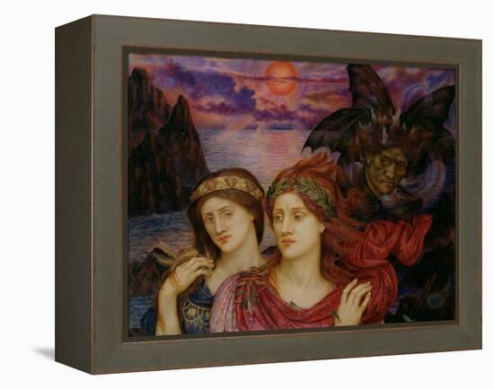 The Vision, 1914 (Oil on Canvas)-Evelyn De Morgan-Framed Premier Image Canvas