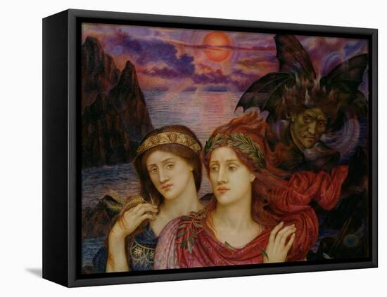 The Vision, 1914 (Oil on Canvas)-Evelyn De Morgan-Framed Premier Image Canvas