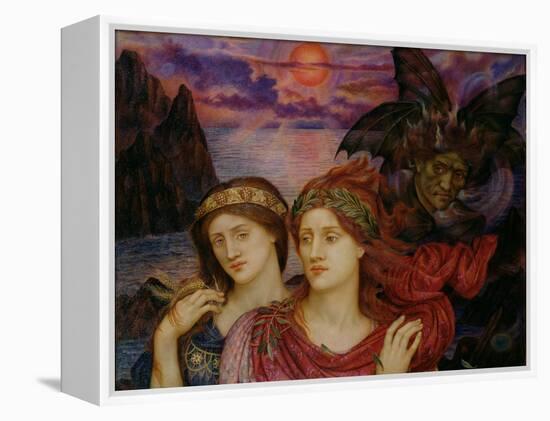 The Vision, 1914 (Oil on Canvas)-Evelyn De Morgan-Framed Premier Image Canvas