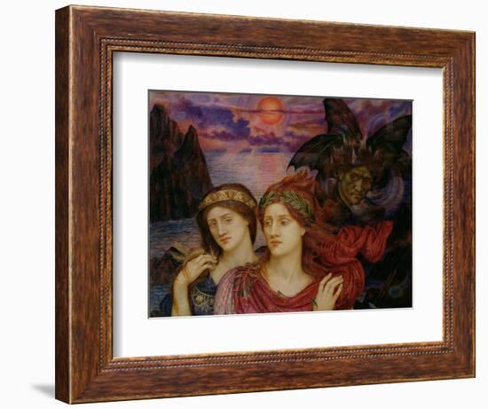 The Vision, 1914 (Oil on Canvas)-Evelyn De Morgan-Framed Giclee Print