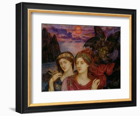 The Vision, 1914 (Oil on Canvas)-Evelyn De Morgan-Framed Giclee Print