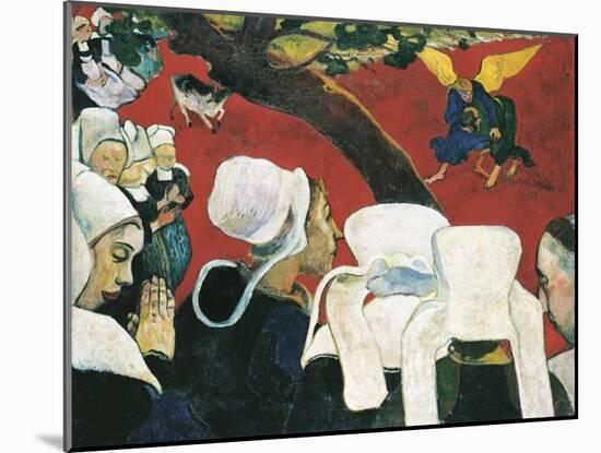 The Vision after the Sermon-Paul Gauguin-Mounted Art Print