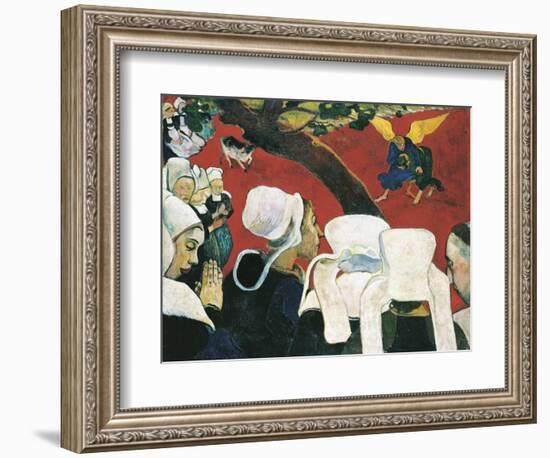 The Vision after the Sermon-Paul Gauguin-Framed Art Print