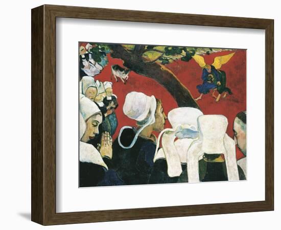 The Vision after the Sermon-Paul Gauguin-Framed Art Print