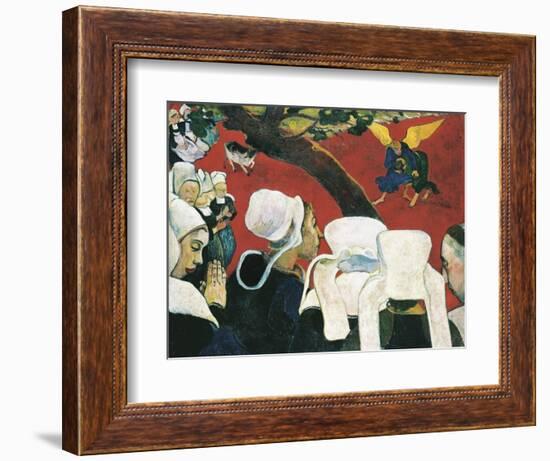 The Vision after the Sermon-Paul Gauguin-Framed Art Print