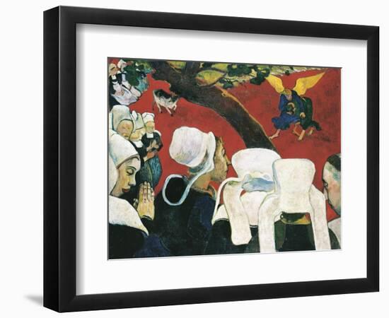 The Vision after the Sermon-Paul Gauguin-Framed Art Print