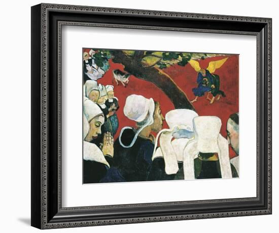 The Vision after the Sermon-Paul Gauguin-Framed Art Print