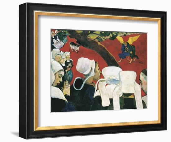 The Vision after the Sermon-Paul Gauguin-Framed Art Print