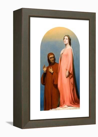 The Vision: Dante and Beatrice, 1846-Ary Scheffer-Framed Premier Image Canvas