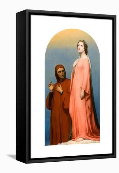 The Vision: Dante and Beatrice, 1846-Ary Scheffer-Framed Premier Image Canvas